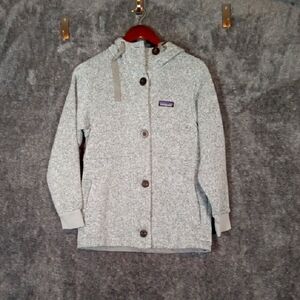 Patagonia Womens Better Sweater Coat Birch White Outdoor Winter Suze Xs